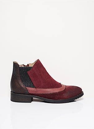 Bottines/Boots rouge CASTA pour femme