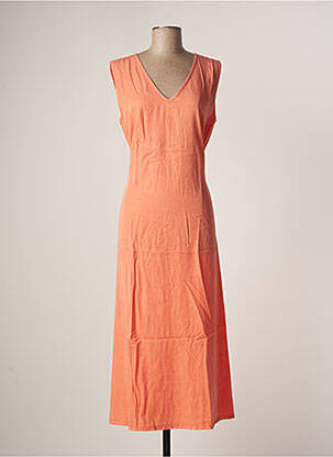 Robe longue orange SKANDAL pour femme