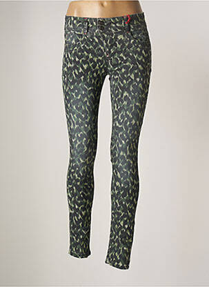 Pantalon slim taille basse taille basse vert STREET ONE femme