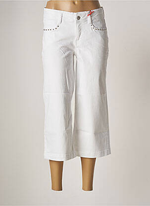 Pantacourt stretch taille normale blanc STREET ONE femme