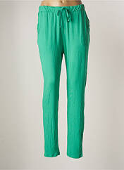 Pantalon slim vert ICHI pour femme seconde vue