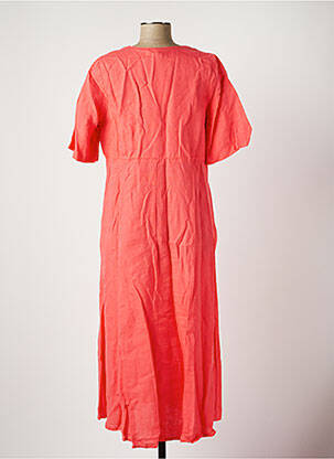 Robe mi-longue manches courtes manches courtes rose COUTURIST femme