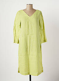 Robe mi-longue manches 3/4 manches 3/4 vert COUTURIST femme