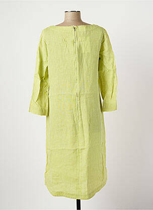 Robe mi-longue manches 3/4 manches 3/4 vert COUTURIST femme