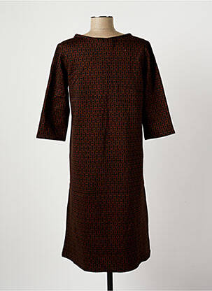 Robe mi-longue manches 3/4 manches 3/4 noir COUTURIST femme