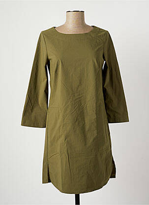Robe courte fermeture zippée au dos manches longues vert COUTURIST femme