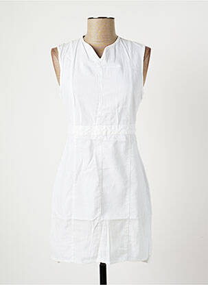 Robe courte blanc DENIM &DRESS pour femme