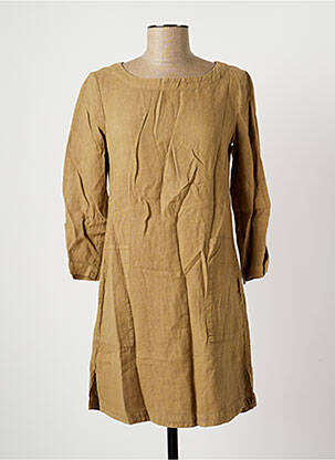 Robe courte marron DENIM &DRESS pour femme