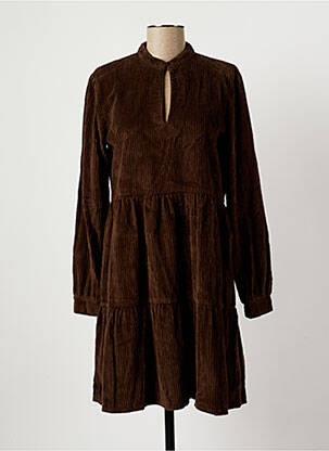 Robe mi-longue marron COUTURIST pour femme