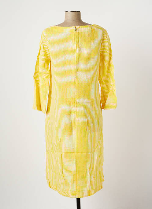 Robe mi-longue jaune COUTURIST pour femme
