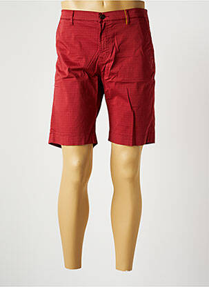 Bermuda stretch taille normale rouge COUTURIST homme
