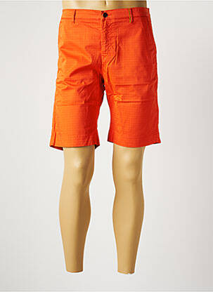 Bermuda stretch taille normale orange COUTURIST homme