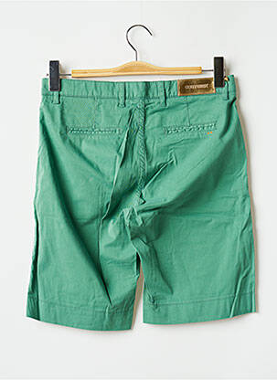 Bermuda tissage popeline taille normale vert COUTURIST homme
