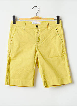 Bermuda tissage popeline taille normale jaune COUTURIST homme