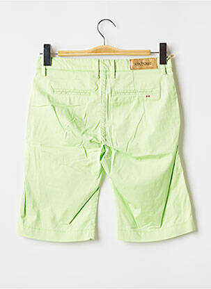 Bermuda tissage popeline taille normale vert COUTURIST homme