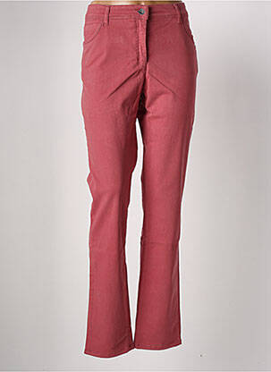 Pantalon droit stretch taille normale rose COUTURIST femme