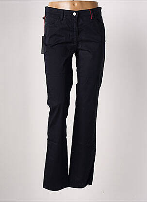 Pantalon droit stretch taille normale bleu COUTURIST femme