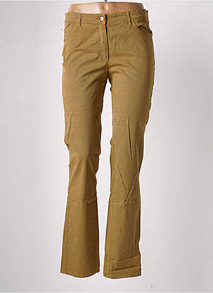 Pantalon droit stretch taille normale beige COUTURIST femme