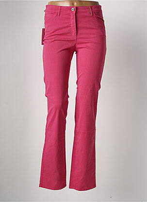 Pantalon droit stretch taille normale rose COUTURIST femme