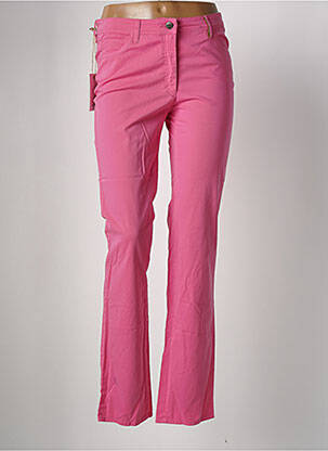 Pantalon droit stretch taille normale rose COUTURIST femme