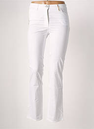 Pantalon droit stretch taille normale blanc COUTURIST femme