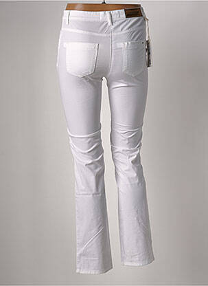 Pantalon droit stretch taille normale blanc COUTURIST femme
