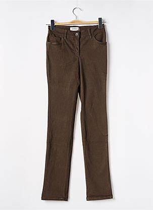 Pantalon slim stretch taille normale vert COUTURIST femme