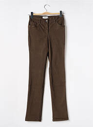 Pantalon slim broderie rivets taille normale vert COUTURIST femme