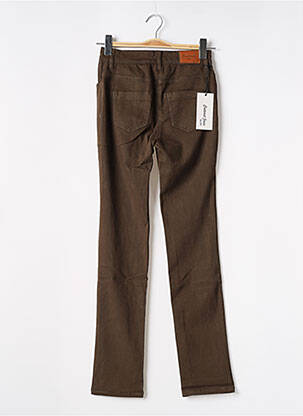 Pantalon slim stretch taille normale vert COUTURIST femme