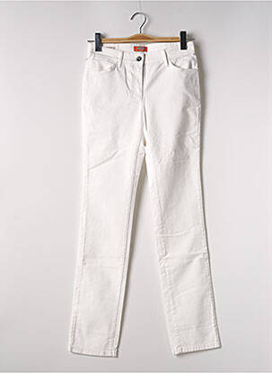 Pantalon slim stretch taille normale blanc COUTURIST femme