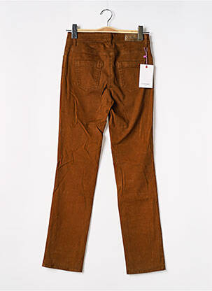 Pantalon slim stretch taille normale marron COUTURIST femme
