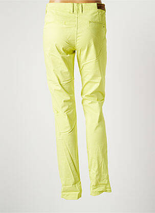 Pantalon chino fermeture zippée sous rabat boutonné taille normale vert COUTURIST femme