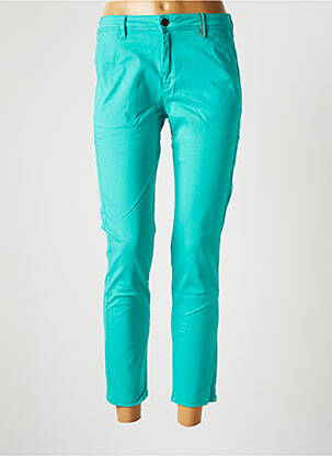 Pantalon 7/8 stretch taille normale vert COUTURIST femme