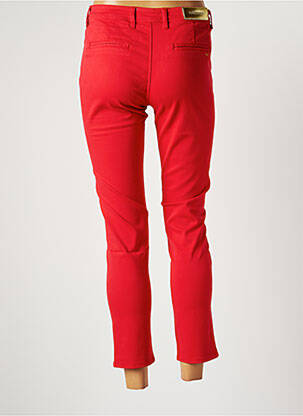 Pantalon 7/8 stretch taille normale rouge COUTURIST femme