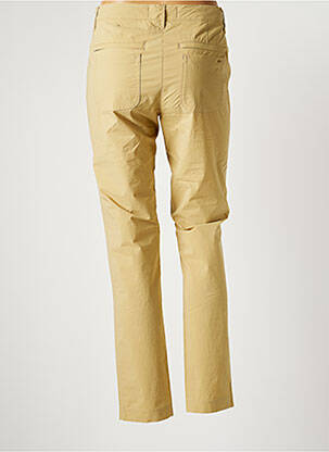 Pantalon chino fermeture zippée sous rabat boutonné taille normale beige COUTURIST femme