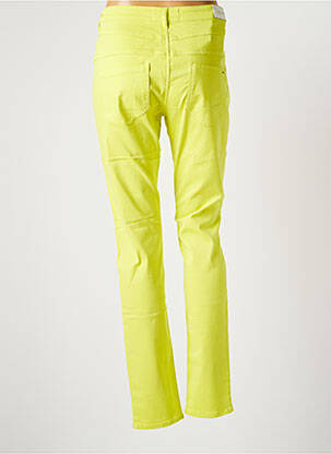 Pantalon slim taille haute taille haute jaune COUTURIST femme