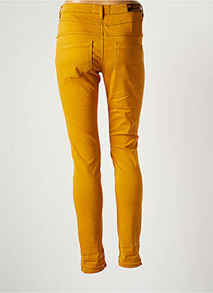 Pantalon slim taille haute taille haute jaune COUTURIST femme