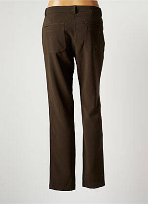 Pantalon droit stretch taille normale vert COUTURIST femme