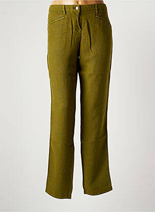 Pantalon droit taille normale taille normale vert COUTURIST femme