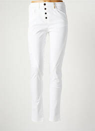 Pantalon slim skinny taille haute blanc COUTURIST femme