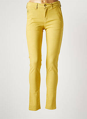 Pantalon chino taille normale taille normale jaune COUTURIST femme