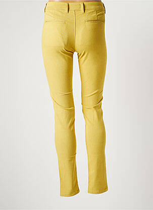 Pantalon chino taille normale taille normale jaune COUTURIST femme