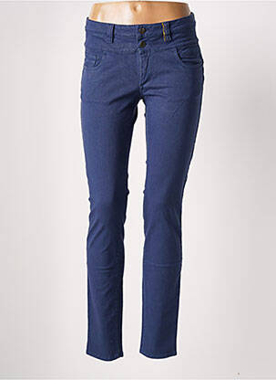 Pantalon slim stretch taille normale bleu COUTURIST femme