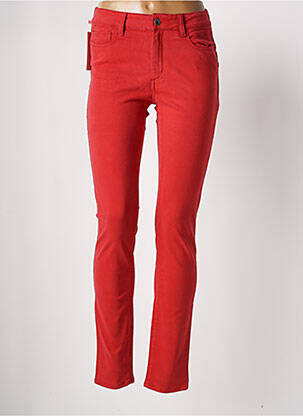 Pantalon slim stretch taille normale rouge COUTURIST femme