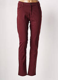 Pantalon slim stretch taille normale rouge COUTURIST femme