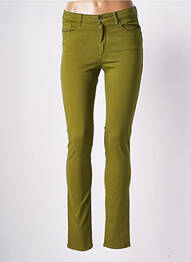 Pantalon slim stretch taille normale vert COUTURIST femme