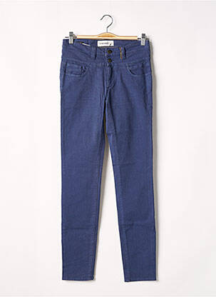Pantalon slim stretch taille normale bleu COUTURIST femme