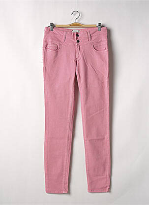 Pantalon slim stretch taille normale rose COUTURIST femme