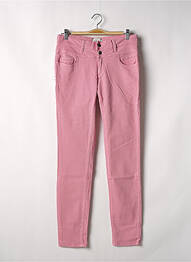 Pantalon slim stretch taille normale rose COUTURIST femme