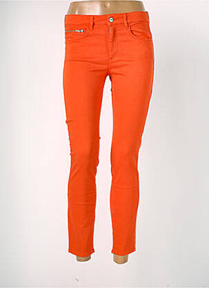 Jeans coupe slim stretch taille normale orange COUTURIST femme